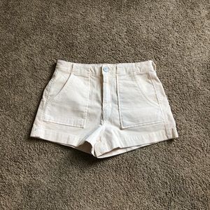 Cream shorts